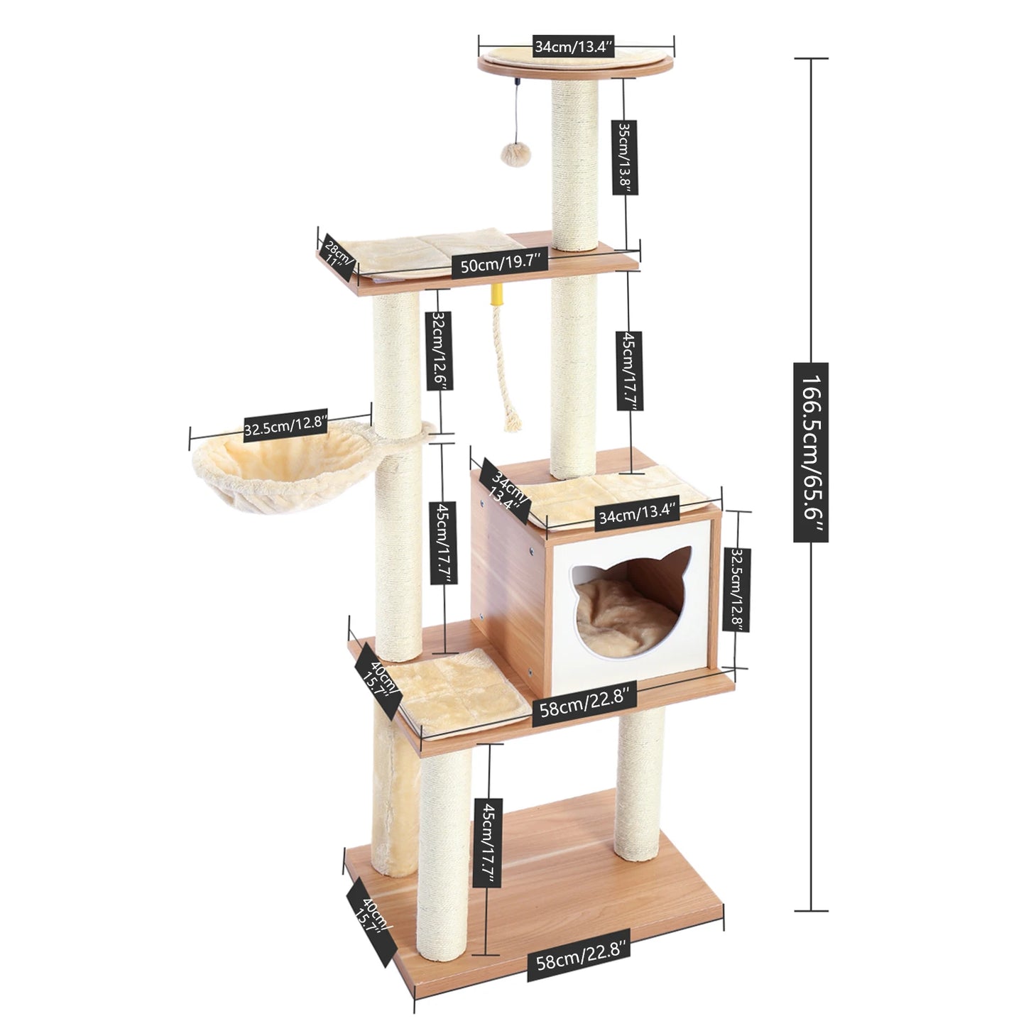 Fast Delivey Cat Tree Multilevel Cat Towers with Luxury Condos Cat Tree Tower Kitten