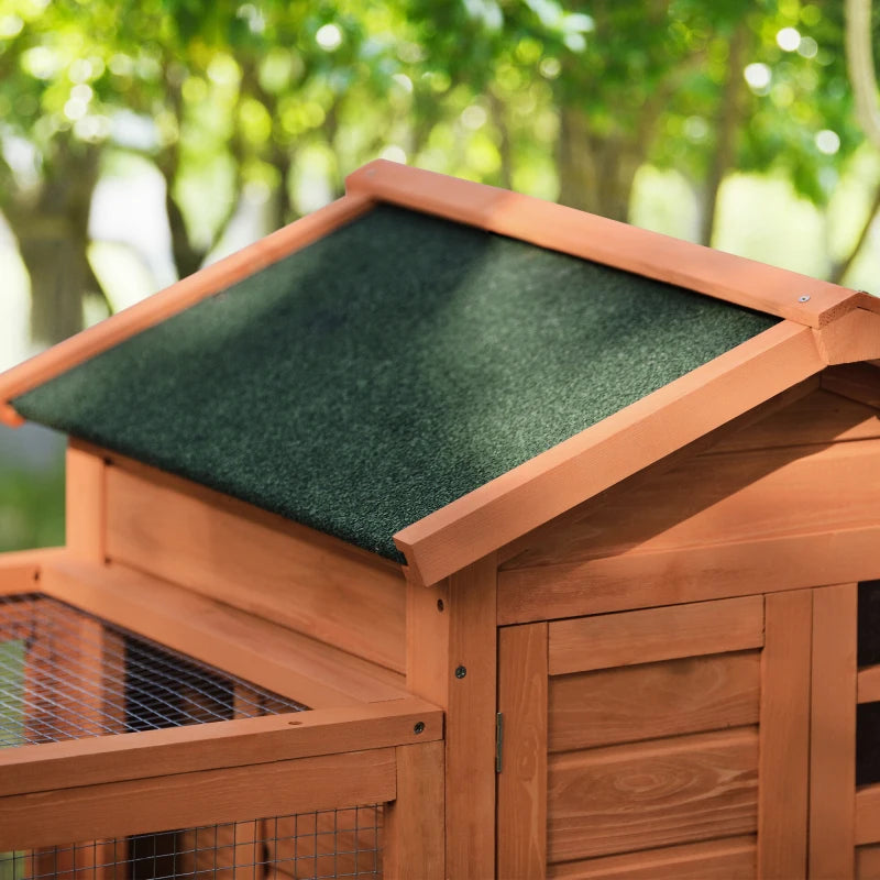 48 in Natural Wood House Pet Supplies Small Animals Rabbit Hutch Wood House Chicks Coop Pet Cage for Small Animals 3 Styles