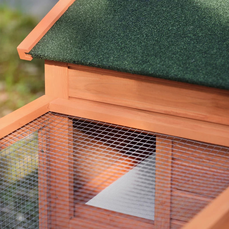 48 in Natural Wood House Pet Supplies Small Animals Rabbit Hutch Wood House Chicks Coop Pet Cage for Small Animals 3 Styles