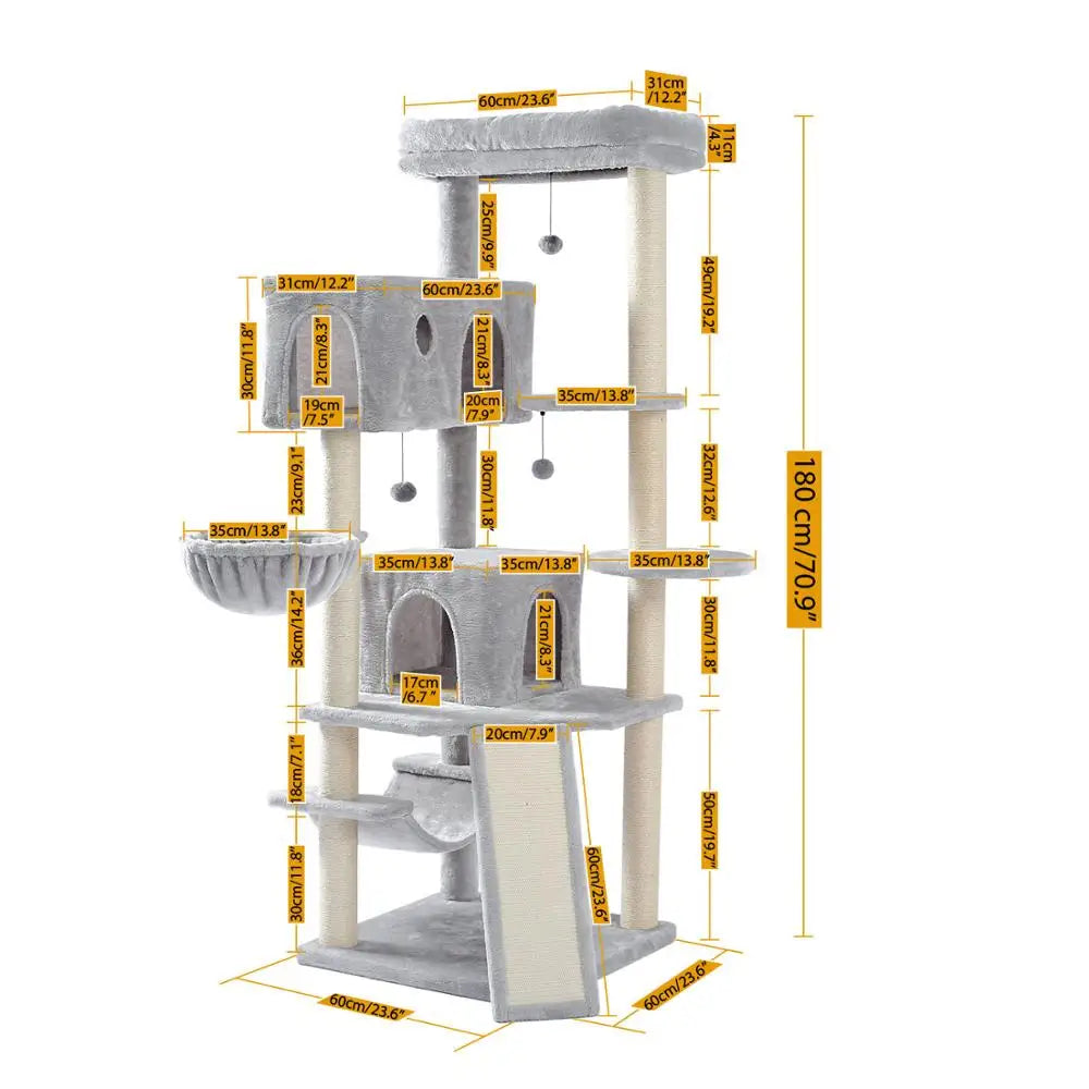 Fast Delivey Cat Tree Multilevel Cat Towers with Luxury Condos Cat Tree Tower Kitten