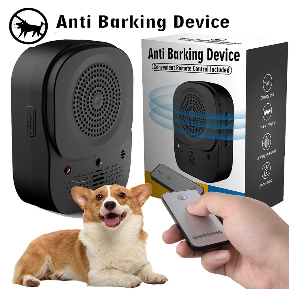 Ultrasonic Dog Barking Stop Device 4 Level Stop Barking 
 Control Devices for Small Medium-Large Dogs