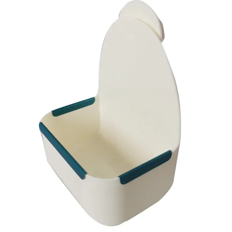 Plastic Pet Food Bowl Rabbit Fixed Large capacity Feeder Anti-drop Impact-resistant Feeder Bowl Bunny Feeding