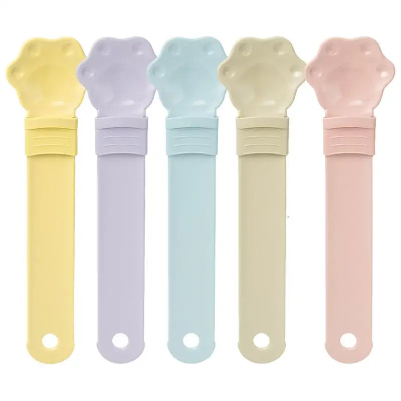 Cat feeder cat strip squeeze spoon pet liquid snack spoon liquid feeding food squeezer without residue cat feeder pet supplies