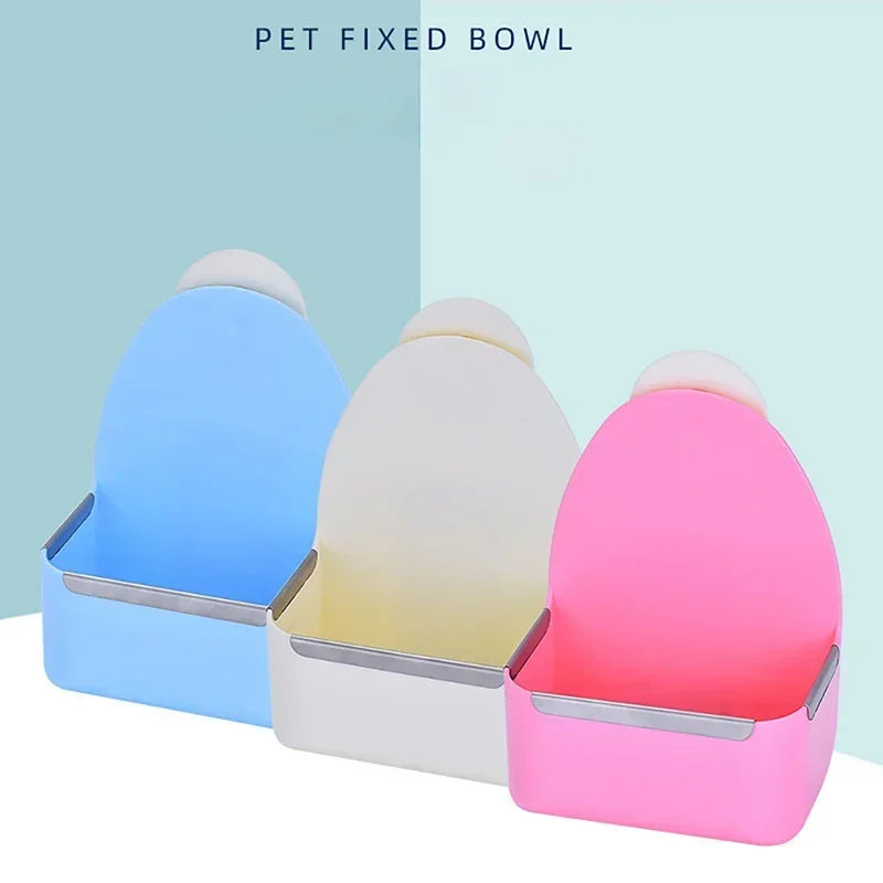 Plastic Pet Food Bowl Rabbit Fixed Large capacity Feeder Anti-drop Impact-resistant Feeder Bowl Bunny Feeding