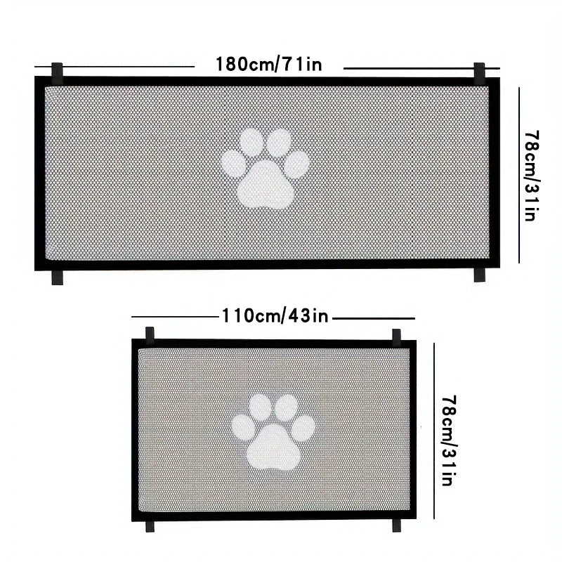 Pet Partition Safety Net Portable Polyester Net Cat Dog Indoor Obstacle Protection Net Fence Cat Screen Door Pet Supplies
