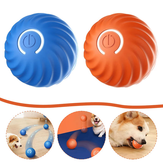 Smart Electric Ball Toy Gravity Jump Balls Dog Plaything USB Charging Automatic Teasing Dogs Artifact Intelligent Pet Cat Toys