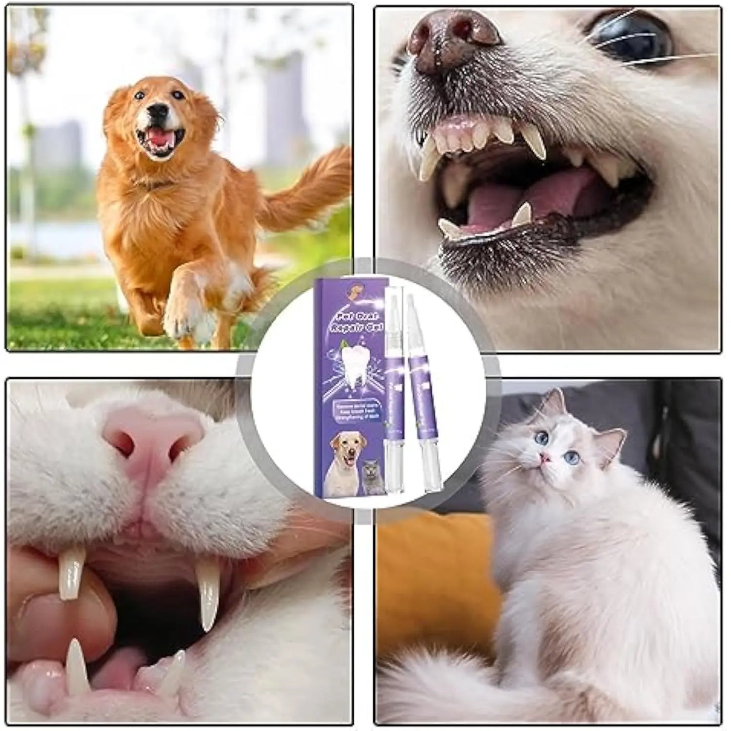 Dogs Cats Pet Oral Repair Gel Tooth Repair Teeth Brushing Cleaner Dogs Cats Pet Gel Repair Kitten puppy