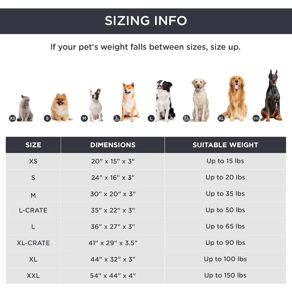 Extra Large Dog Bed - XL Orthopedic  Washable Cover for Extra Large Dogs