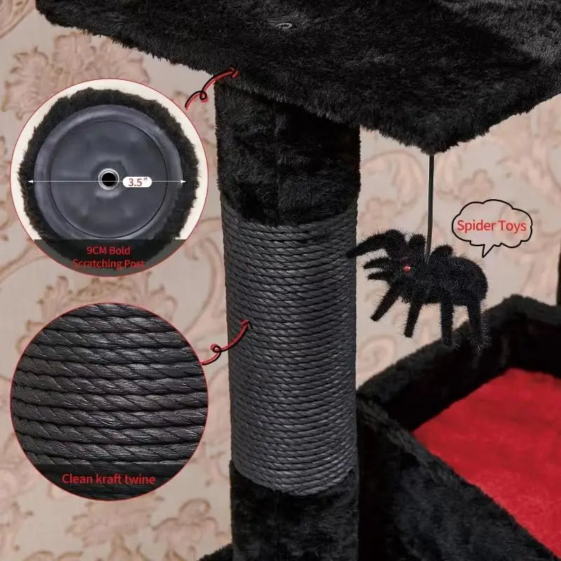 Spacious Cat Condo Spider Hanging Ball,Multi-Level Cat