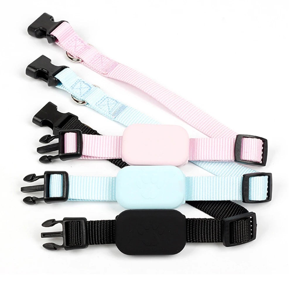 For iOS Mini GPS Tracker Battery Operated Dog Collar for Small Medium-Large Dogs