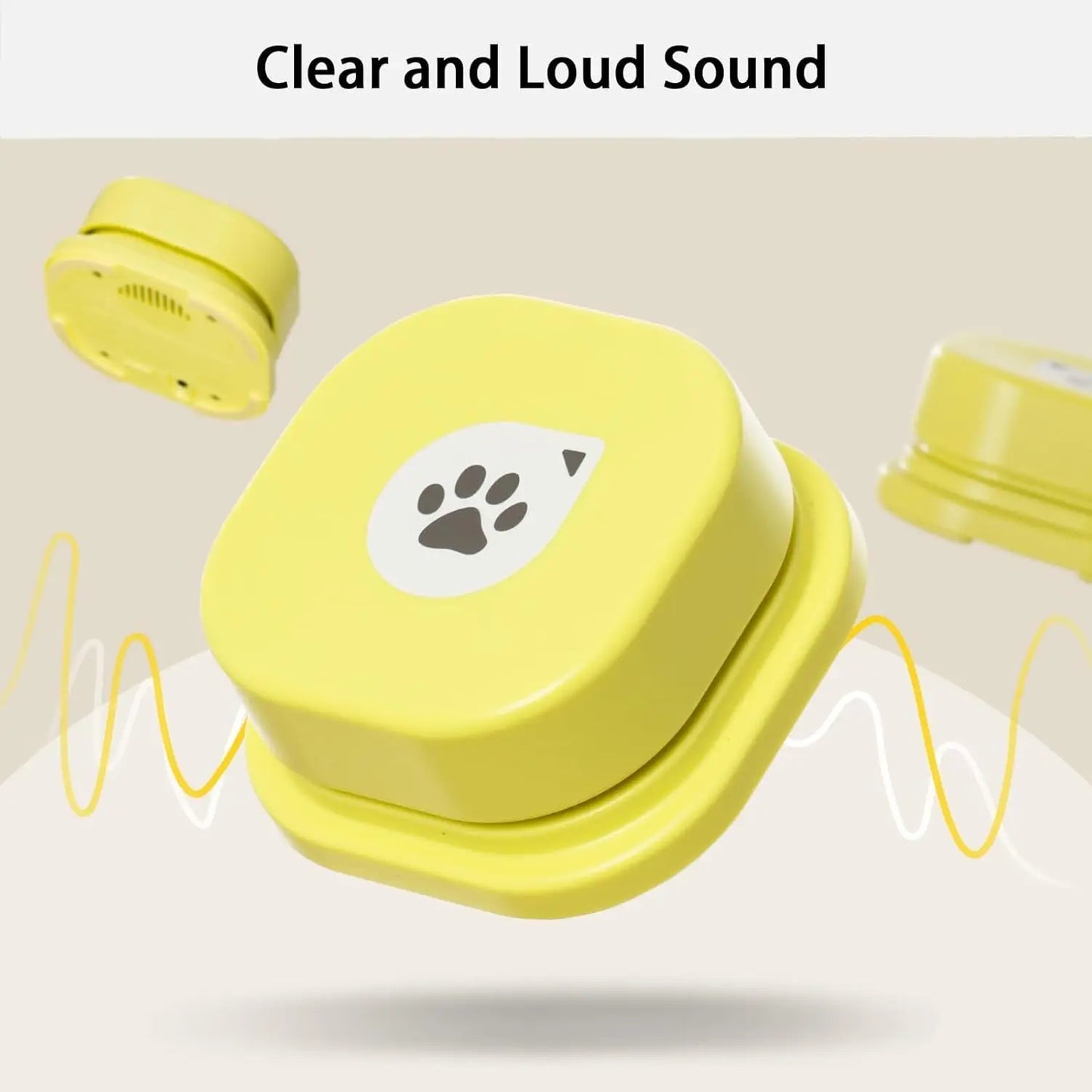 Mewoofun Dog Buttons for Communication 4 Pcs with Anti-Slip Mat Voice Recording Clicker with Training Manual for Cats Dogs