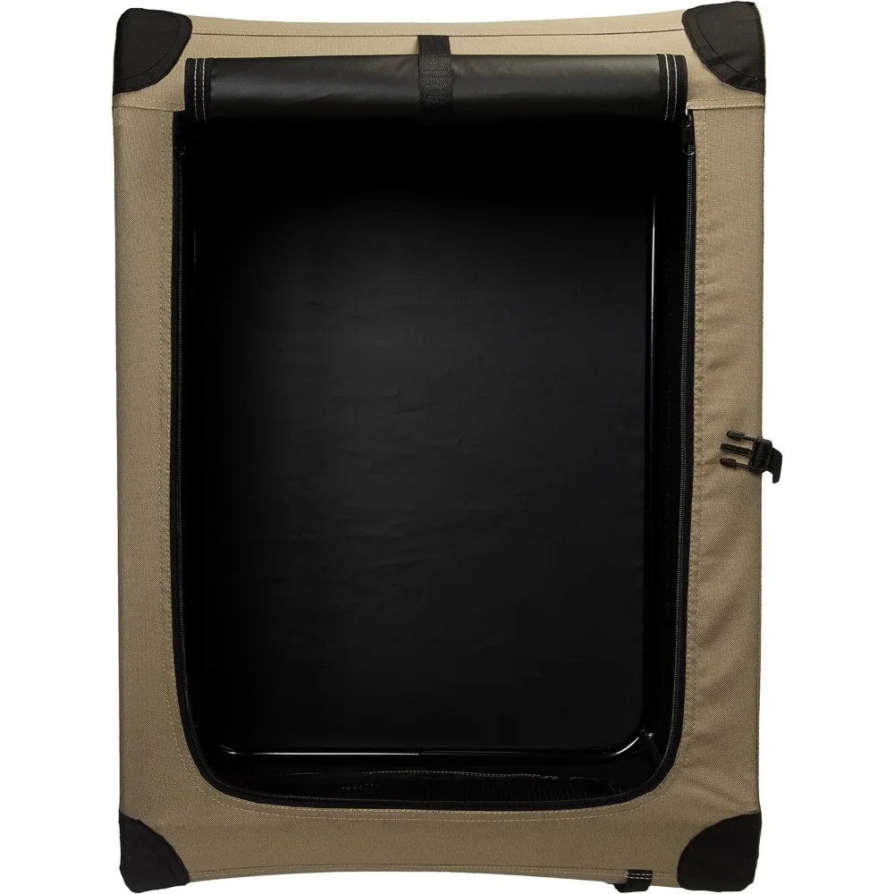 2-Door Portable Soft-Sided Folding Travel Crate Kennel,