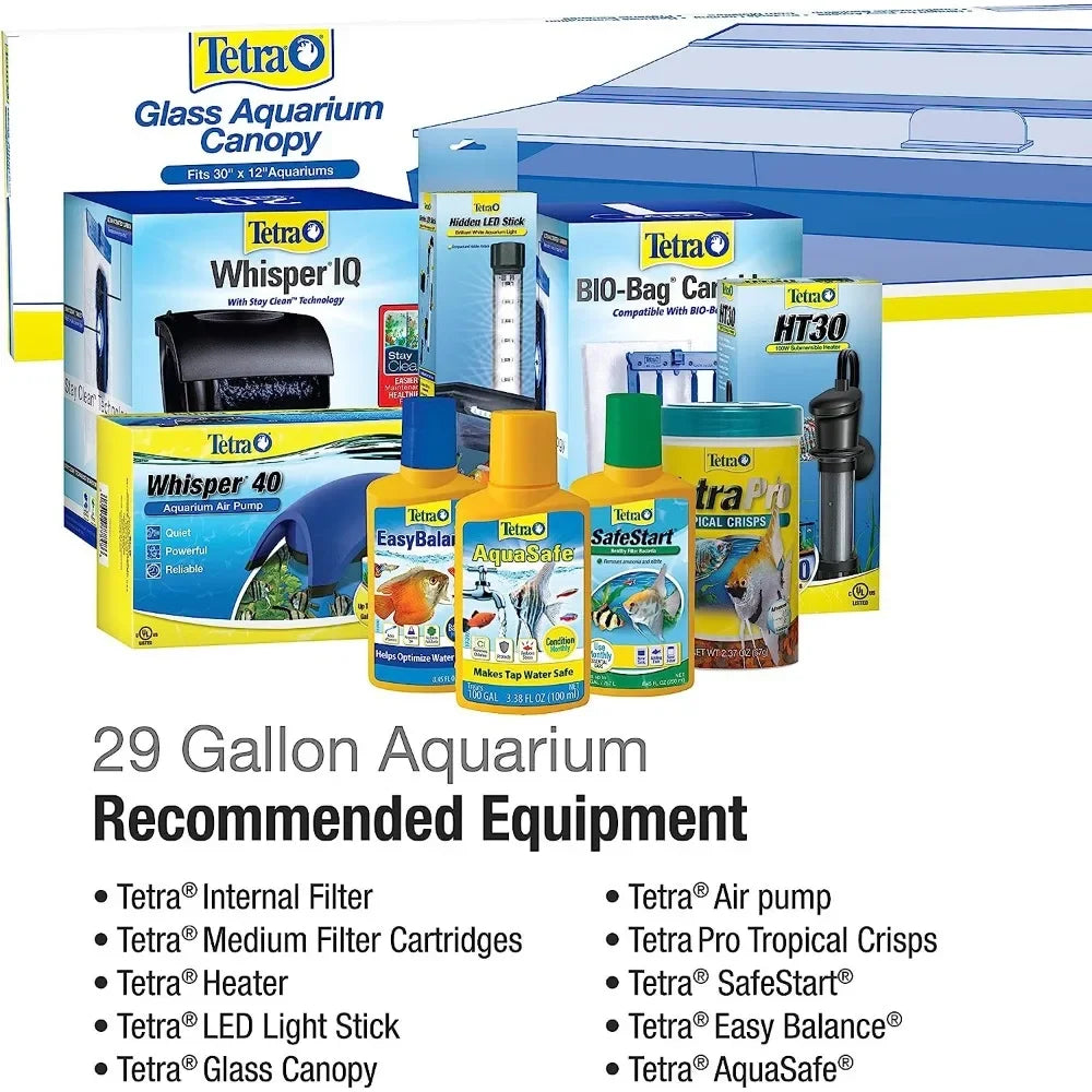 Aquarium Hatchery Glass Aquarium 29 Gallons Rectangular Fish Tank Fishkeeping Aquatic Pet Supplies Products Home Garden