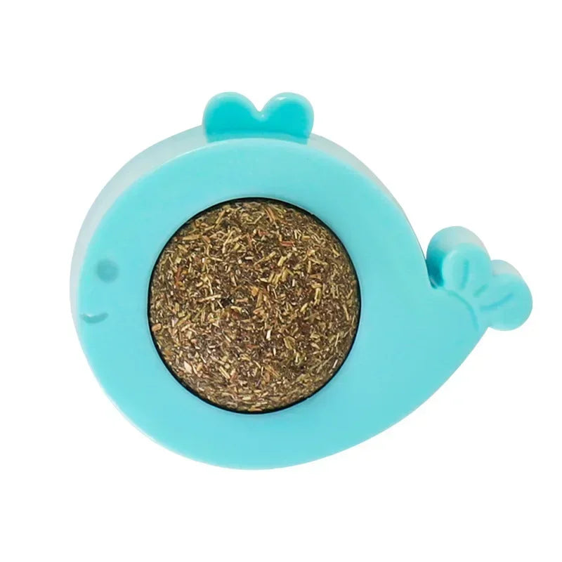 Catnip Wall Ball Licking Ball Spherical Teeth Cleaning Cat Catnip Toy Rotatable Kitten Licking Ball
Wall Treats