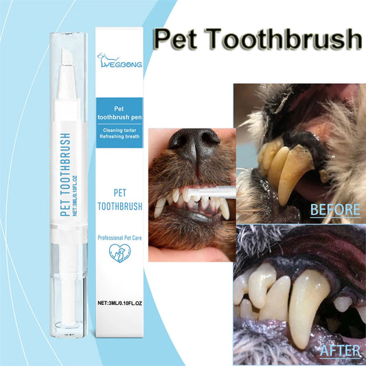 Pets Dogs Teeth Cleaning Tools Pet Dogs Cat Beauty Toothbrush Clean Kit Tartar Remover Teeth Dogs Cats