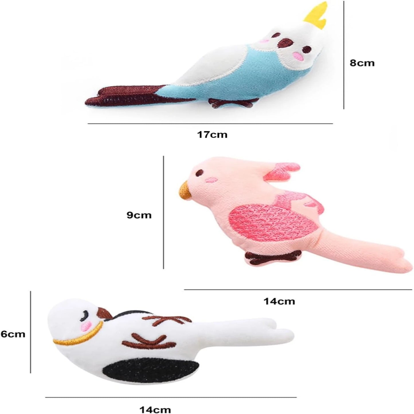 Cute Interactive Cat Toys with Catnip Inside - Stimulating Hunting Instinct, Bite-Resistant and Stress-Relieving Teeth-Grinding