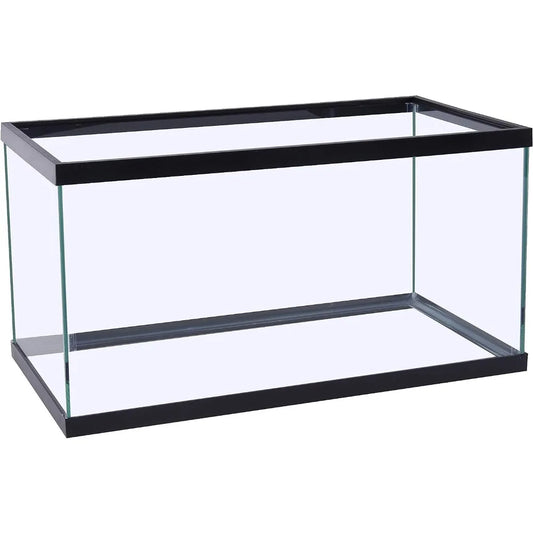 Rectangular Glass Aquarium Fish Tank, 29 Gallons Fishbowl, Assorted Color, Aquatic