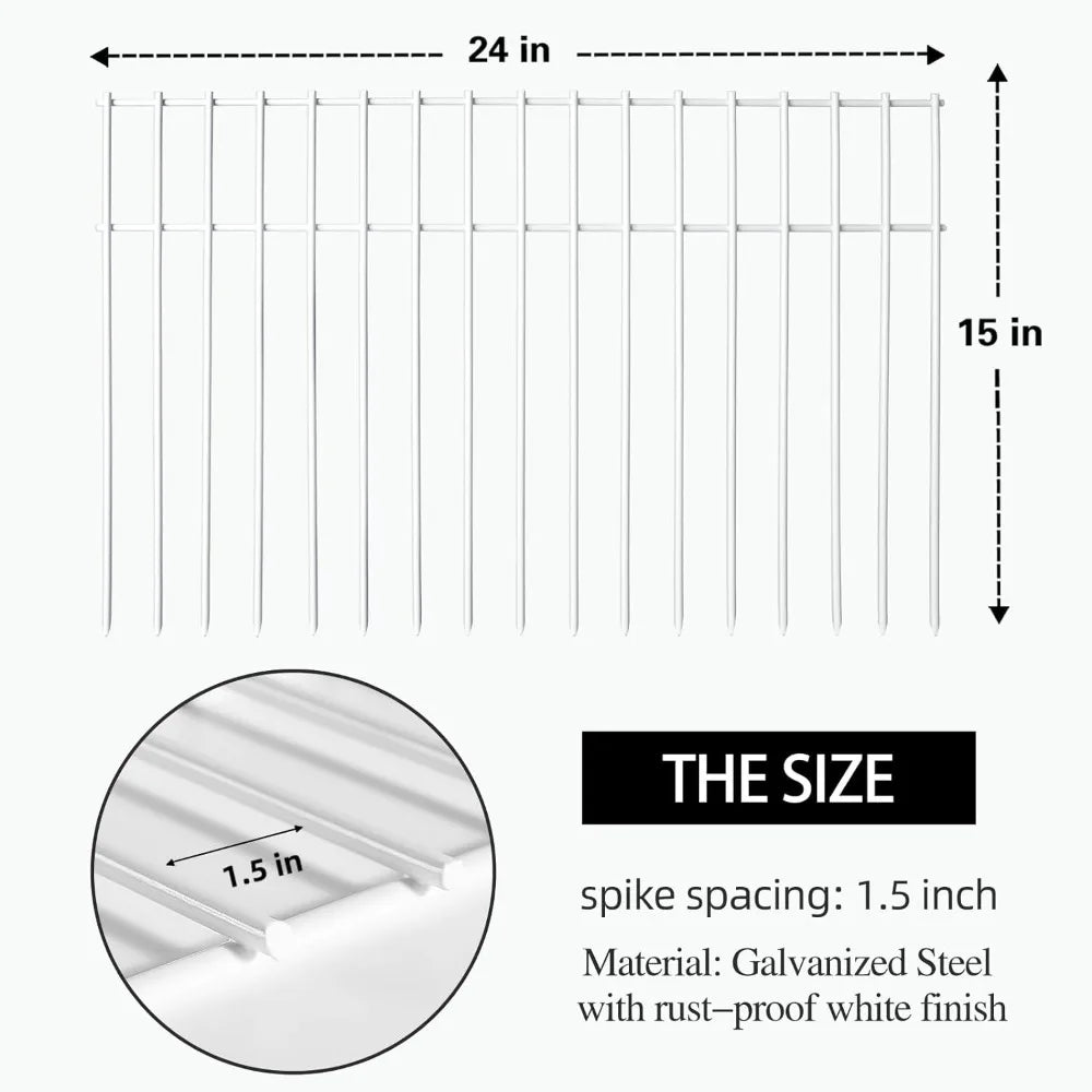 White Animal Barrier Fence Pet Dog Rabbit Fence Panel Outdoor Yard Terrace Privacy Garden Buildings Supplies Home